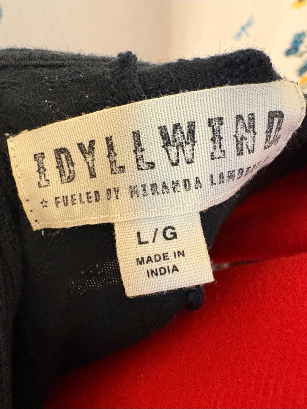 Idyllwind - 100% Cotton Black Long-Sleeve Textured Henley w/ Snap Placket - Picture 2 of 10